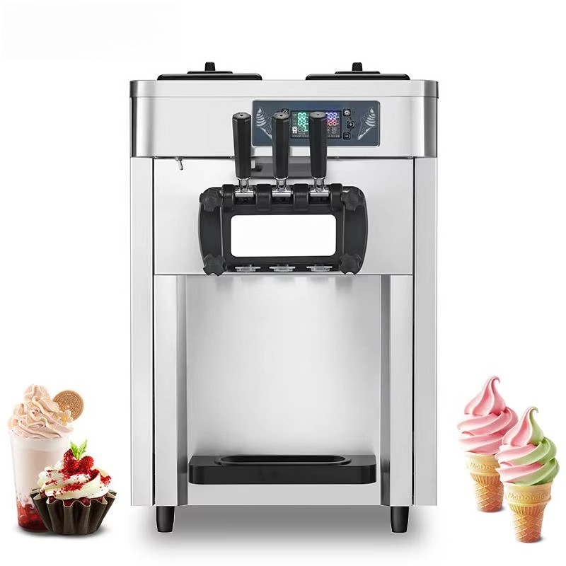 Soft Serve Ice Cream Machine - آلة صنع الآيس كريم التجارية الاحترافية