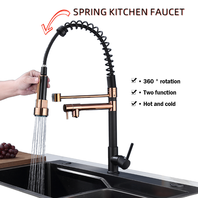 Commercial Kitchen Faucet - قطعة واحدة من منفذ مزدوج متعدد