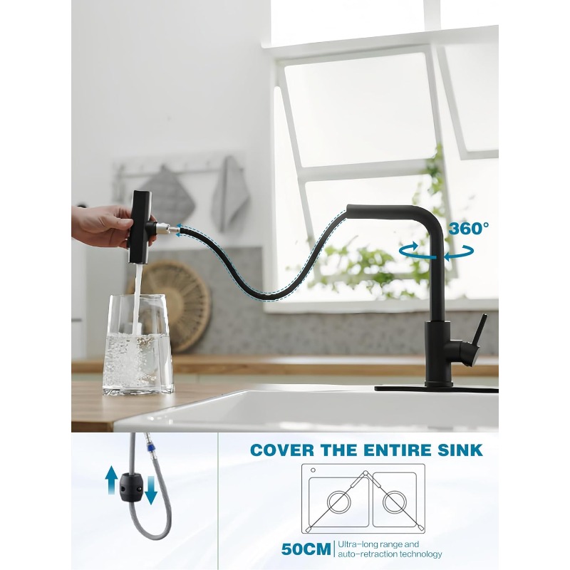Commercial Kitchen Sprayer - صنابير مطبخ قابلة للسحب مع رشاش