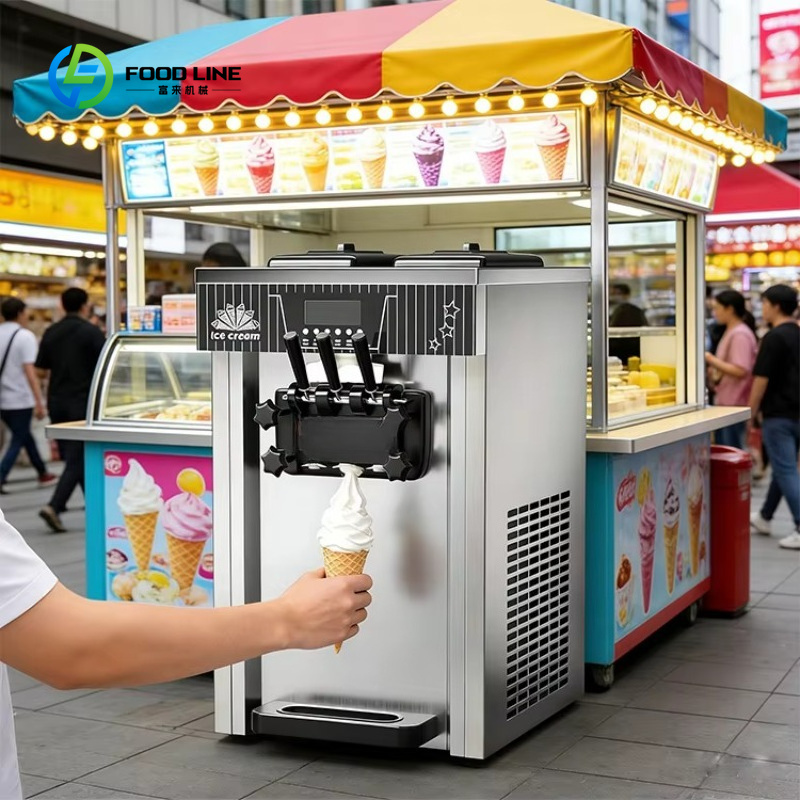 Soft Serve Ice Cream Machine - ماكينة آيس كريم ناعم تجارية مخصصة