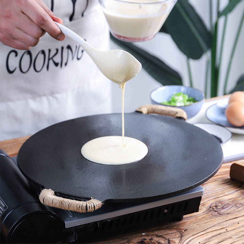 Crepe Maker Griddle - 10.2/11/11.8/12.6/13.4 بوصة شواء الشواية طلاء مقلاة