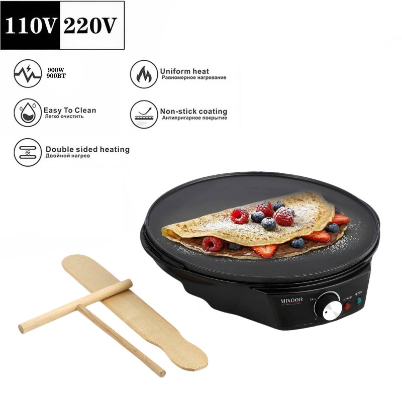مقلاة كهربائية 110 فولت لصنع ا - مراجعة Crepe Maker Griddle وسعره