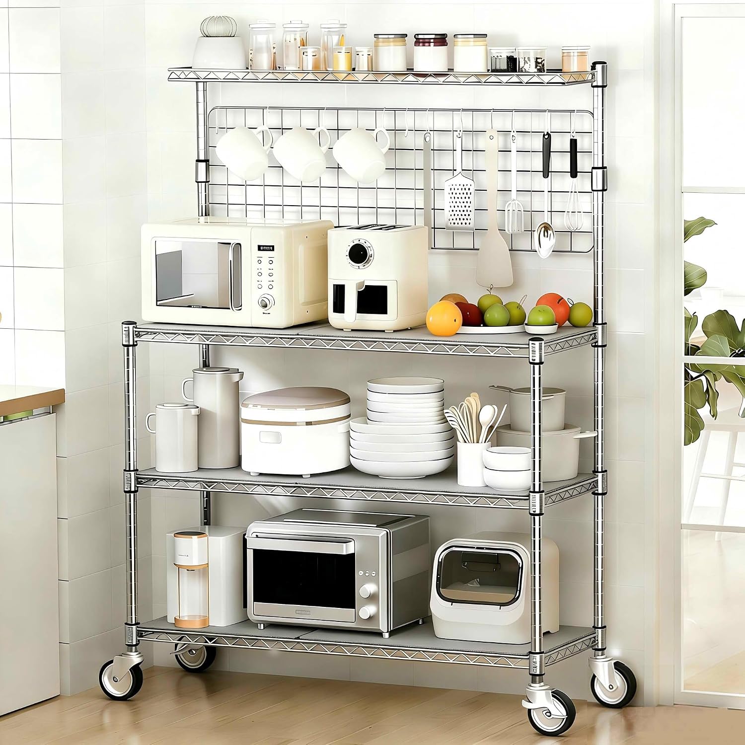 رف عرض وتخزين للمخبوزات، عربة  - مراجعة Commercial Kitchen Microwave وسعره