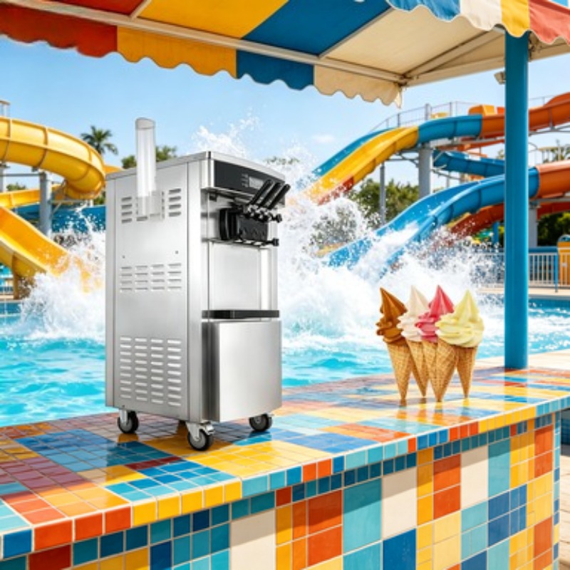 ماكينة صنع الآيس كريم التجارية - مراجعة Soft Serve Ice Cream Machine وسعره