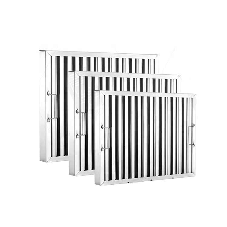 فلتر الشحوم 201SS 304SS 430SS  - مراجعة Commercial Kitchen Exhaust Hood وسعره