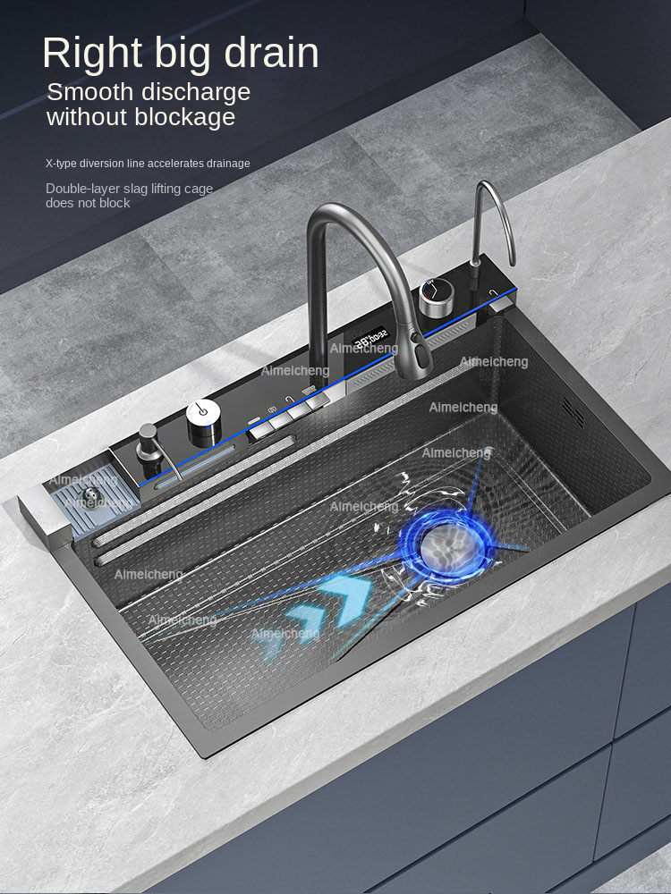 حوض مطبخ متكامل بتصميم شلال لع - مراجعة Commercial Kitchen Faucet وسعره