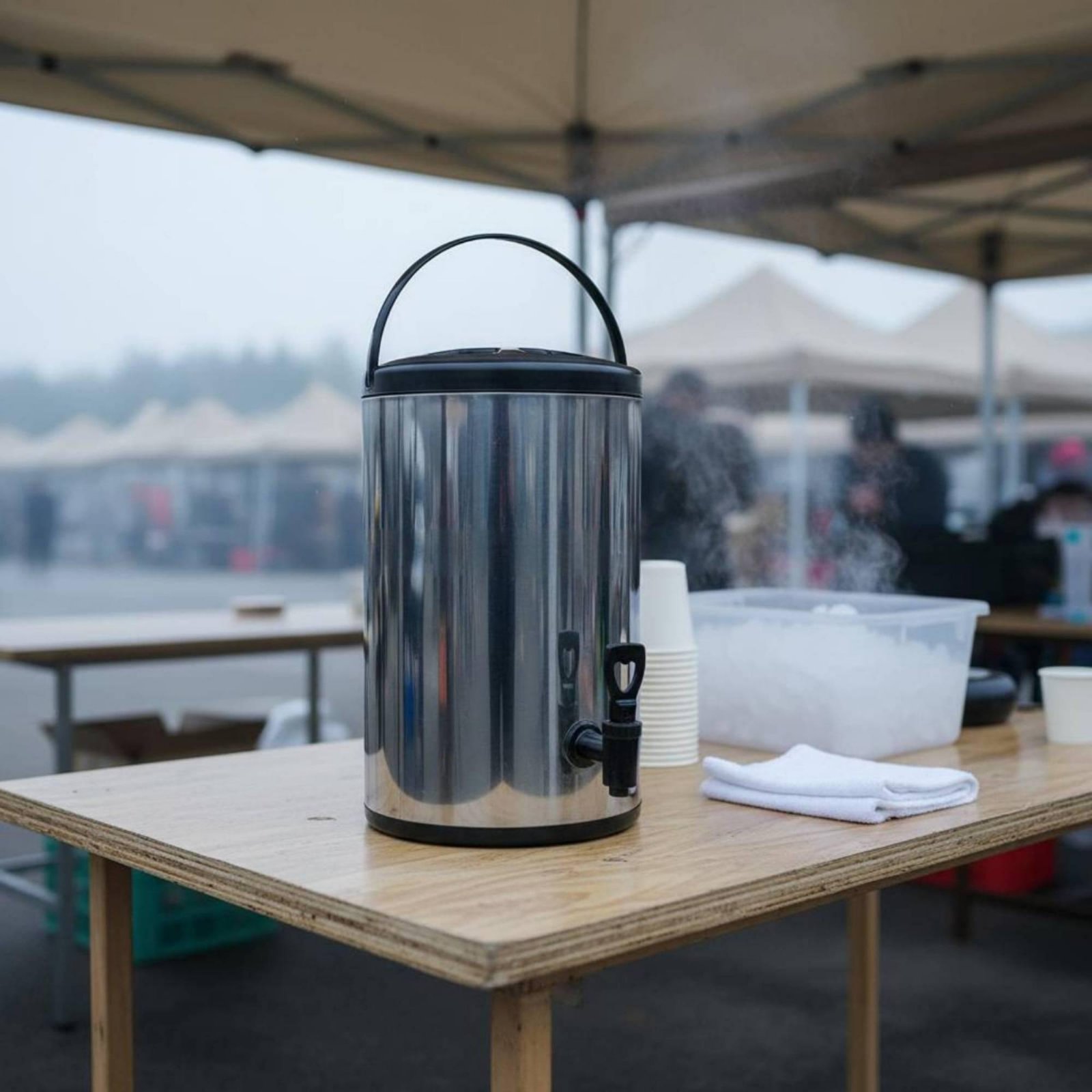وعاء شاي الحليب الاحترافي ذو ا - مراجعة Cold Drink Dispenser وسعره
