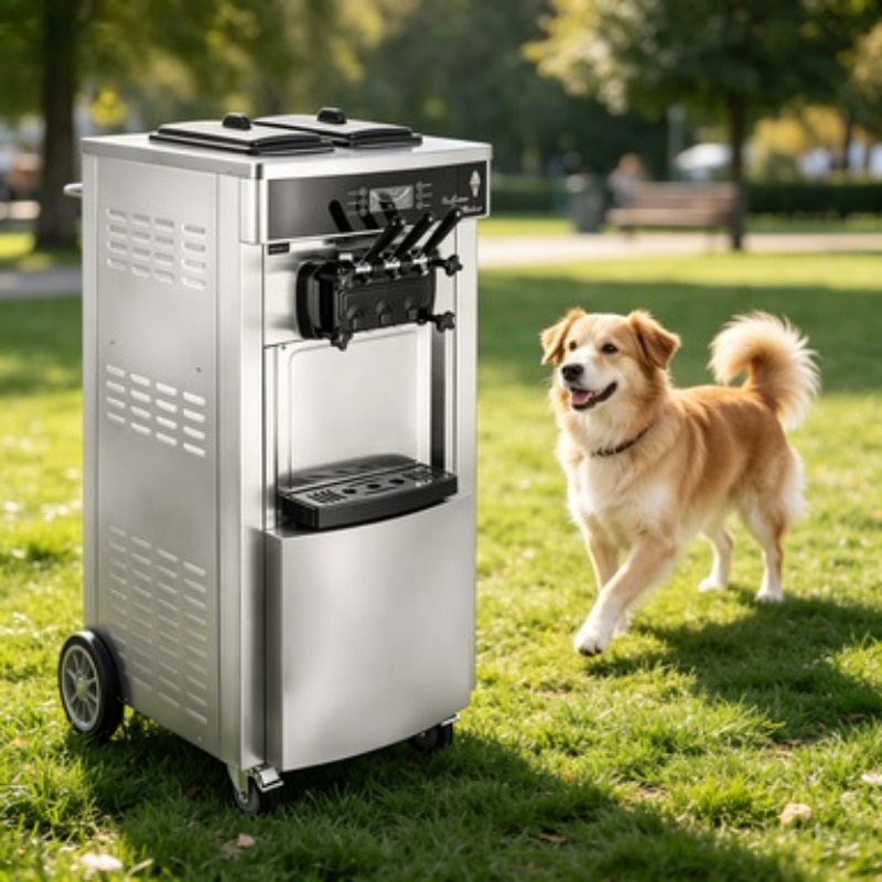 ماكينة صنع الجيلاتو التجارية م - مراجعة Soft Serve Ice Cream Machine وسعره