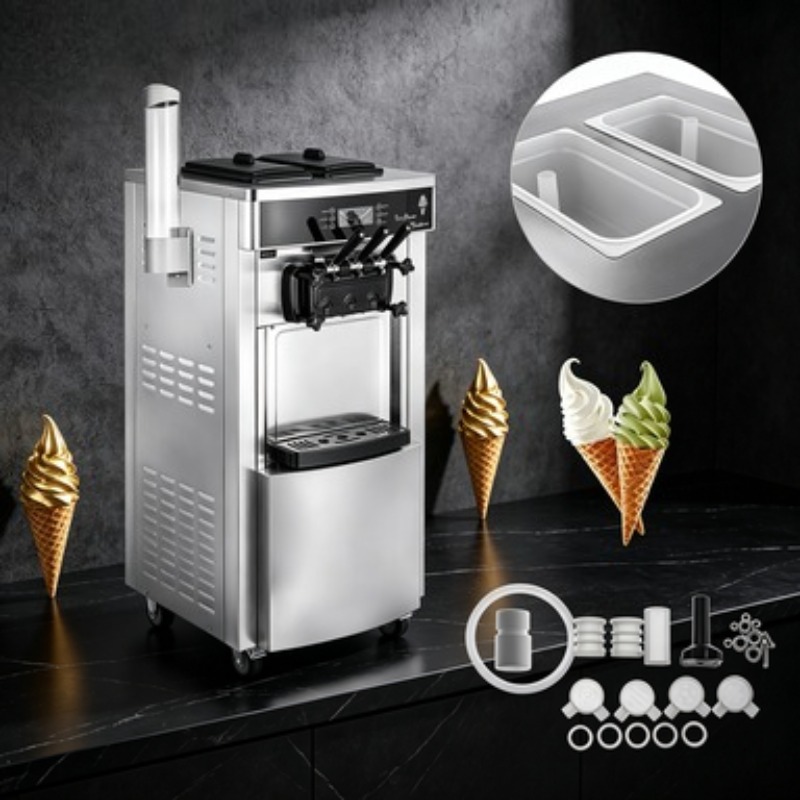 ماكينة صنع الجيلاتو التجارية م - مراجعة Soft Serve Ice Cream Machine وسعره