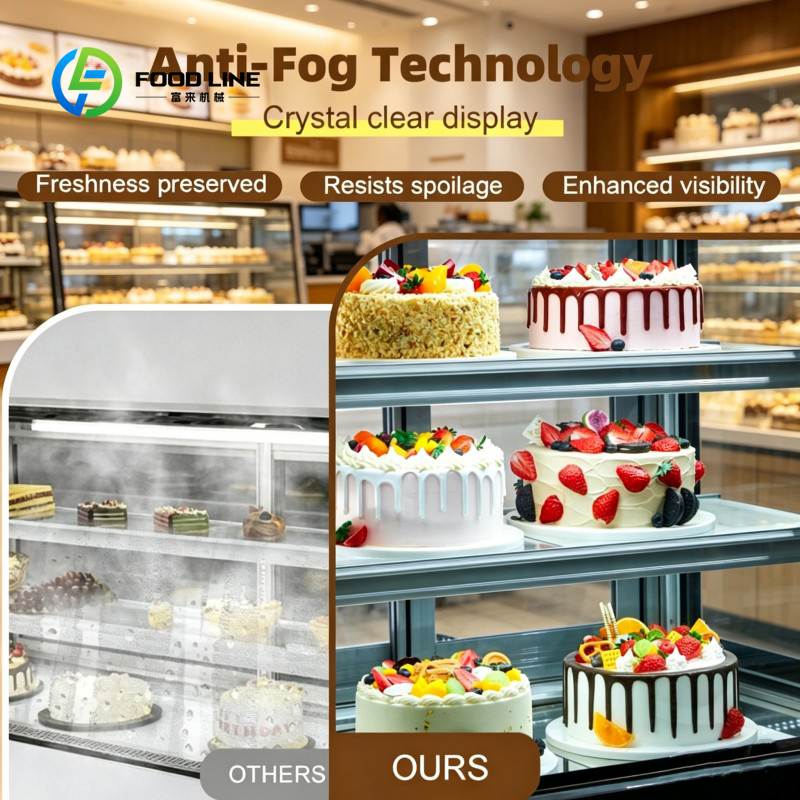 ثلاجة عرض كيك زجاجية تجارية مخ - مراجعة Refrigerated Display Case وسعره