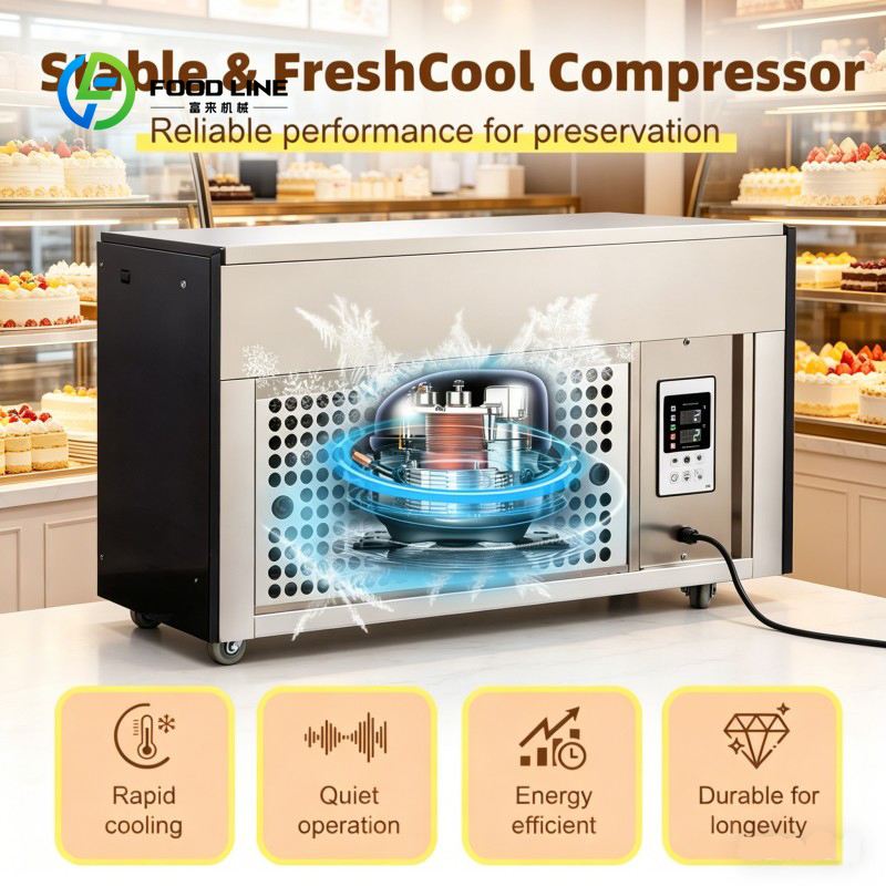 ثلاجة عرض كيك زجاجية تجارية مخ - مراجعة Refrigerated Display Case وسعره