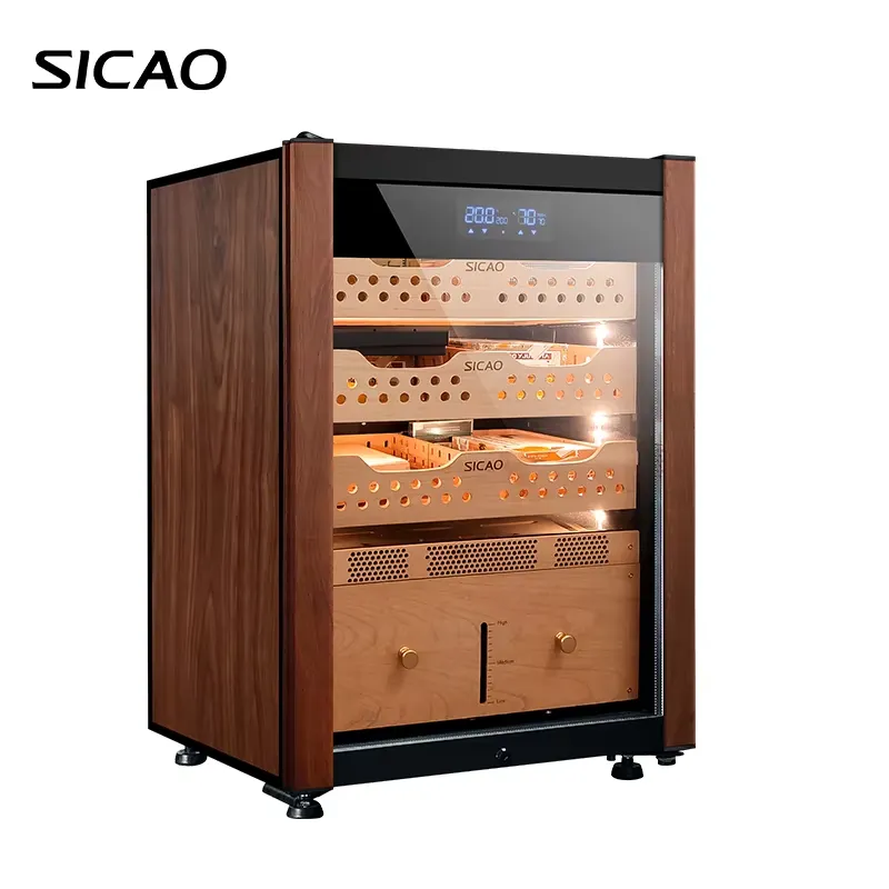 صندوق تخزين سيجار مبرد بالضاغط - مراجعة Refrigerated Display Case وسعره
