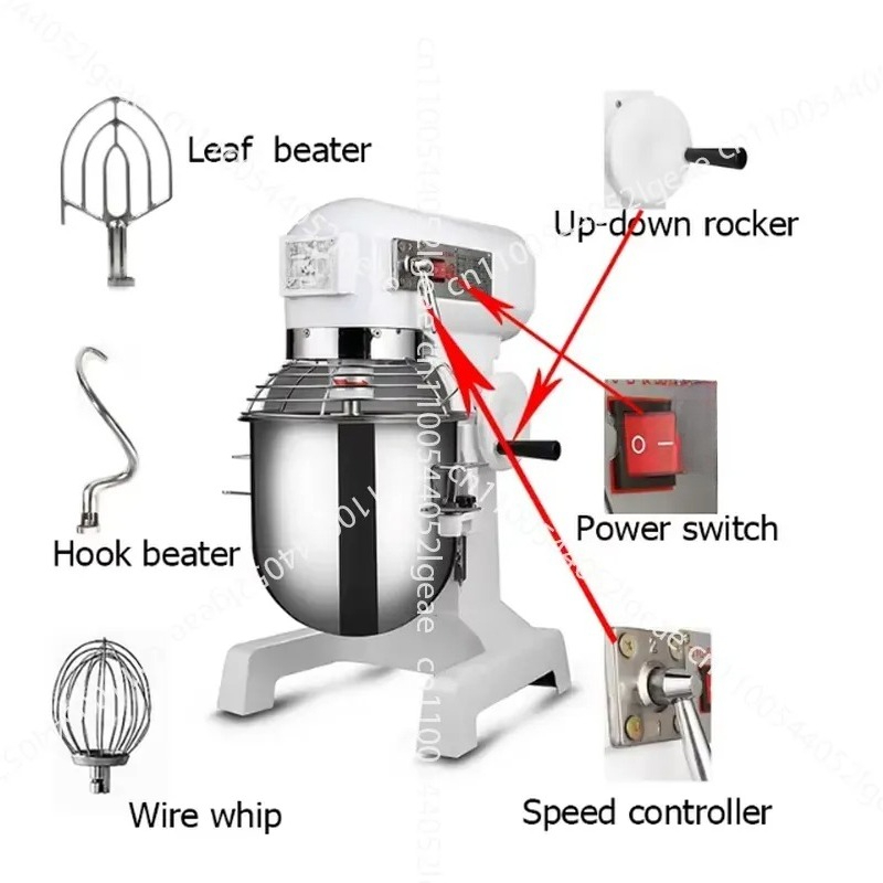 خلاط عجين تجاري سعة 10 لتر للم - مراجعة Commercial Kitchen Mixers Dough Mixer وسعره
