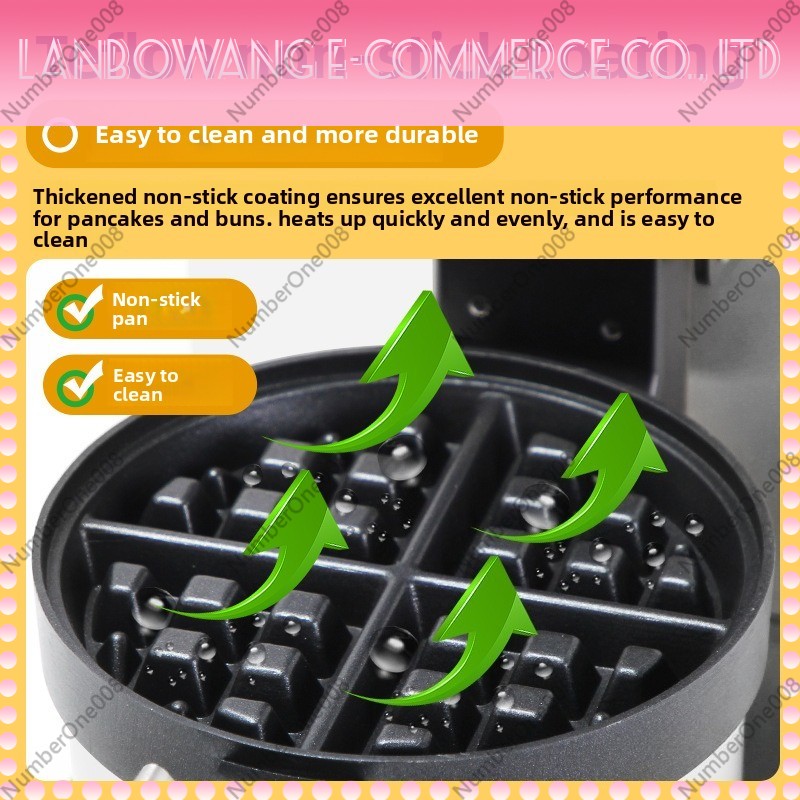 صانعة الوافل الدوارة غير اللاص - مراجعة Crepe Maker Griddle وسعره