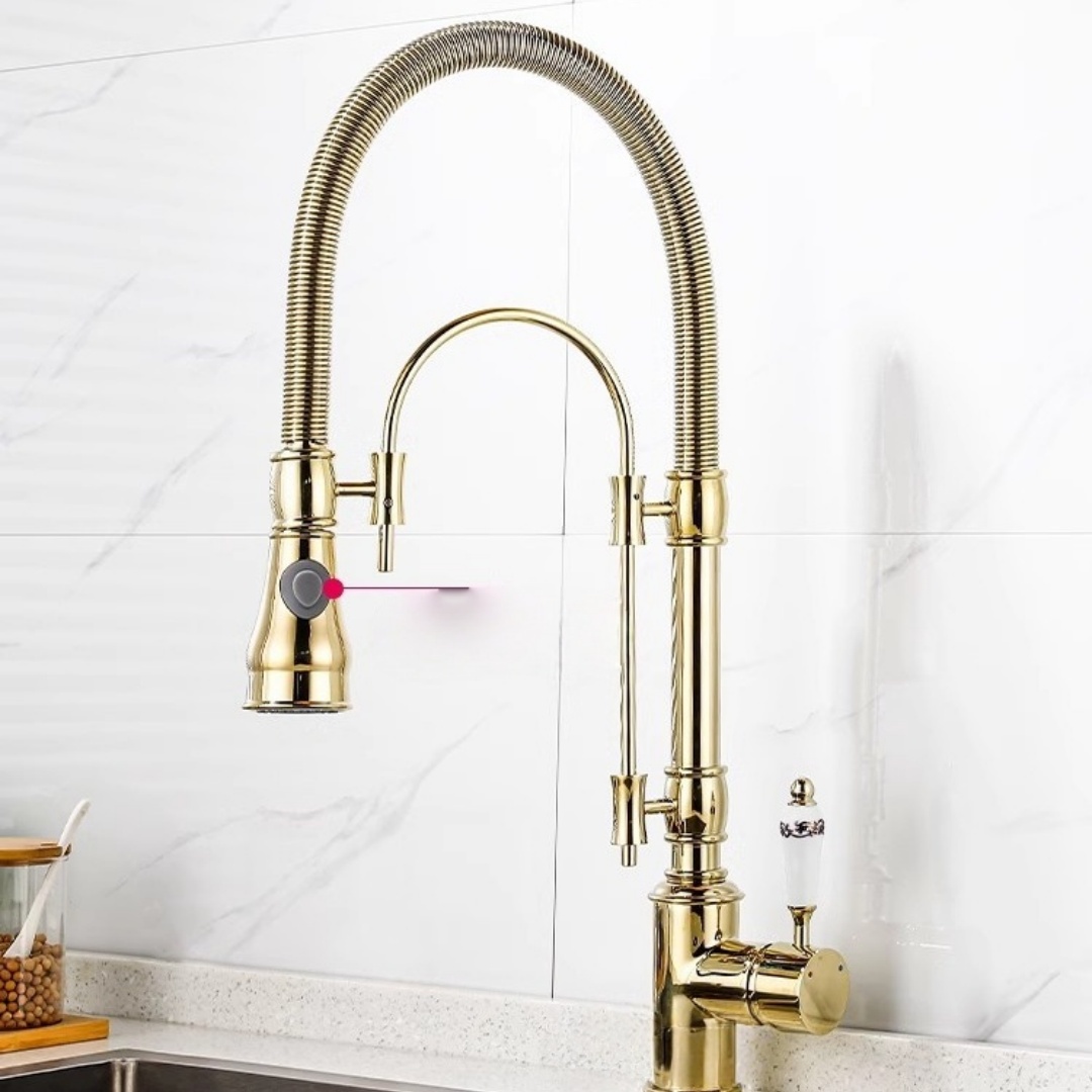 الذهب سحب أسفل صنبور المطبخ ال - مراجعة Commercial Kitchen Faucet وسعره