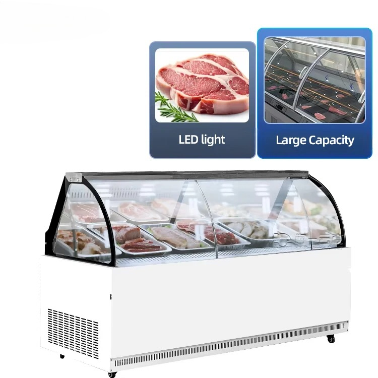 ثلاجة عرض تجارية للحوم والأسما - مراجعة Refrigerated Display Case وسعره