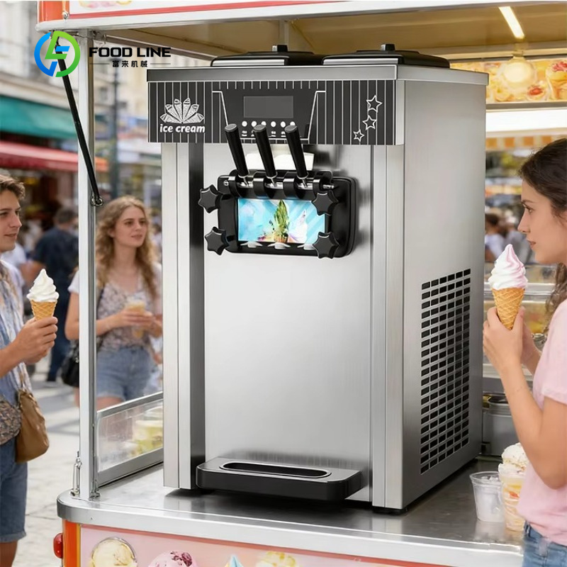 ماكينة آيس كريم ناعم تجارية مخ - مراجعة Soft Serve Ice Cream Machine وسعره
