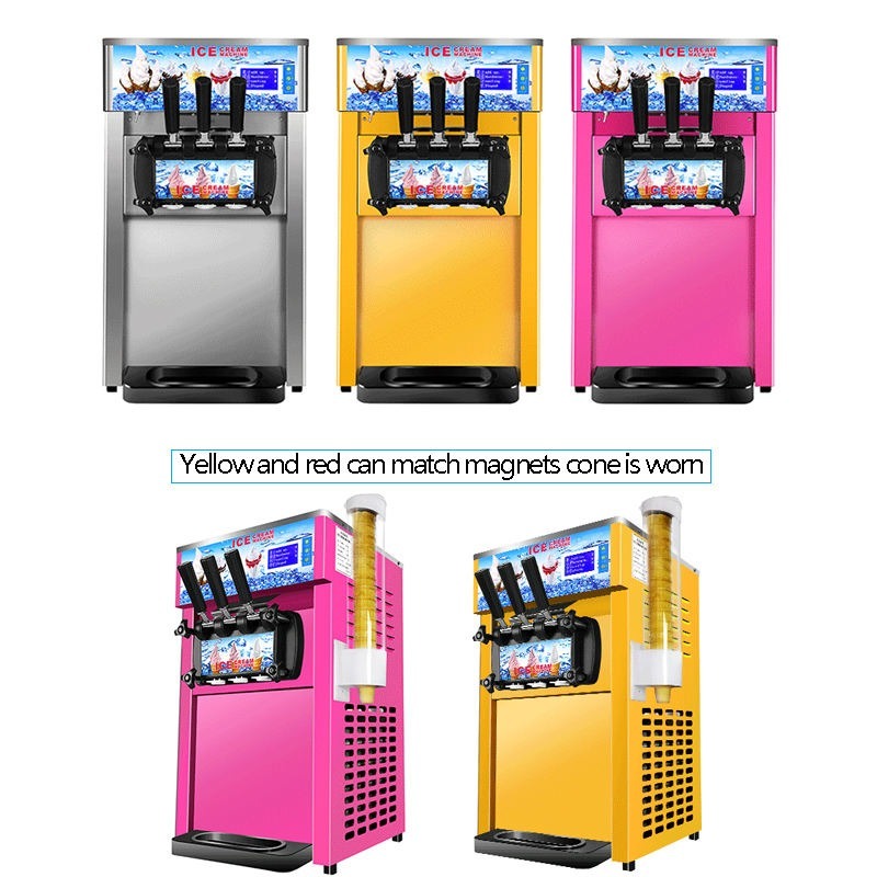 آلة صنع الآيس كريم الناعم بسعة - مراجعة Soft Serve Ice Cream Machine وسعره