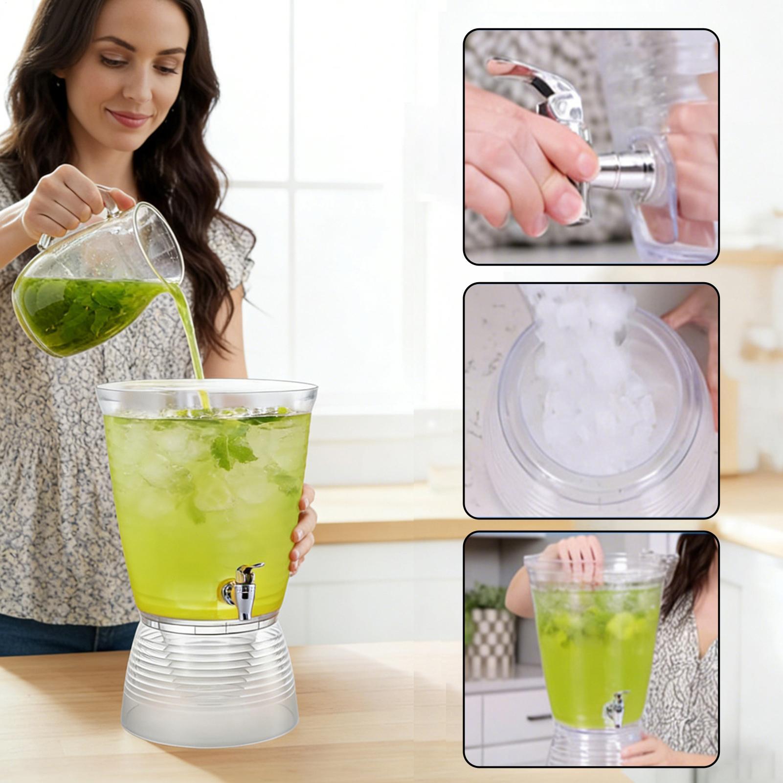 موزع مشروبات سعة 6 لتر، حاوية  - مراجعة Cold Drink Dispenser وسعره