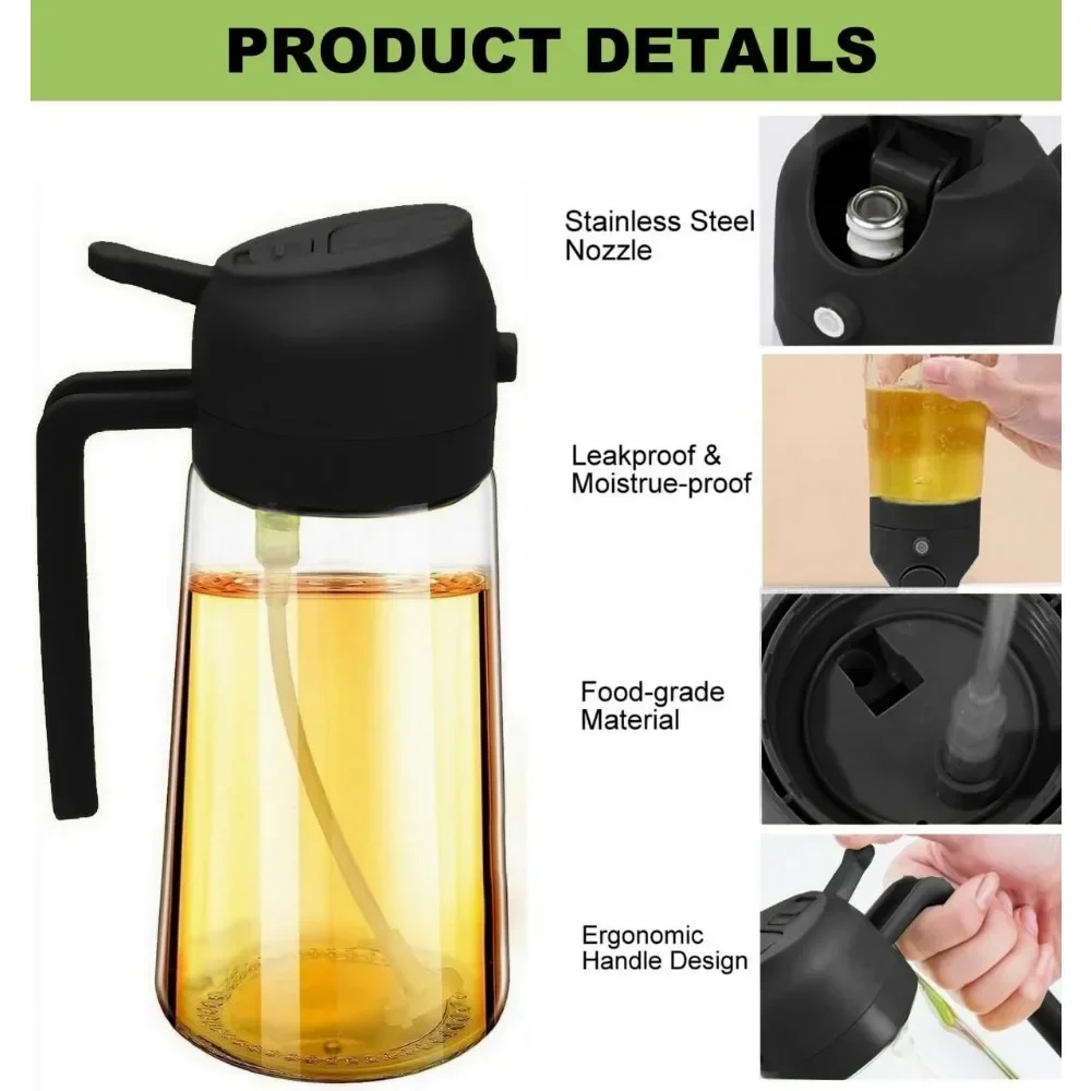 بخاخ زيت بلاستيكي 2 في 1 سعة 5 - مراجعة Commercial Kitchen Sprayer وسعره