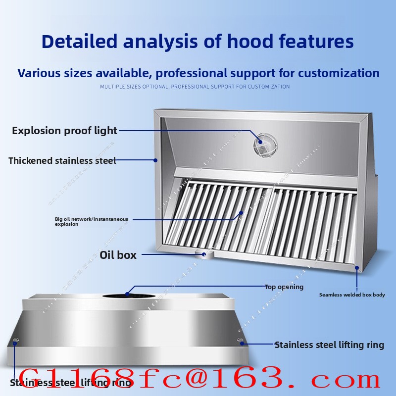 غطاء عادم من الفولاذ المقاوم ل - مراجعة Commercial Kitchen Exhaust Hood وسعره